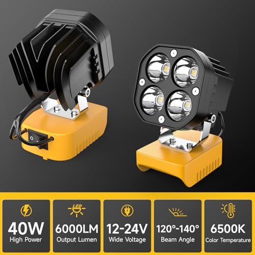 40W 6000LM Cordless LED Work Light X231