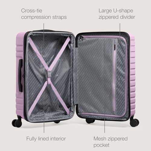 Teal Polycarbonate Hardside Travel Suitcase Luggage with 8 Spinner Wheels, Aluminum Handle, Carry-on 22-Inch S427729