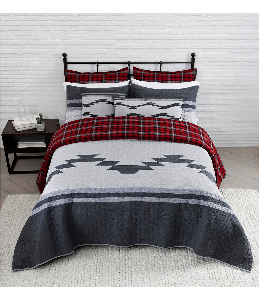 Red Full/Queen Comforter & Sham Set U8637