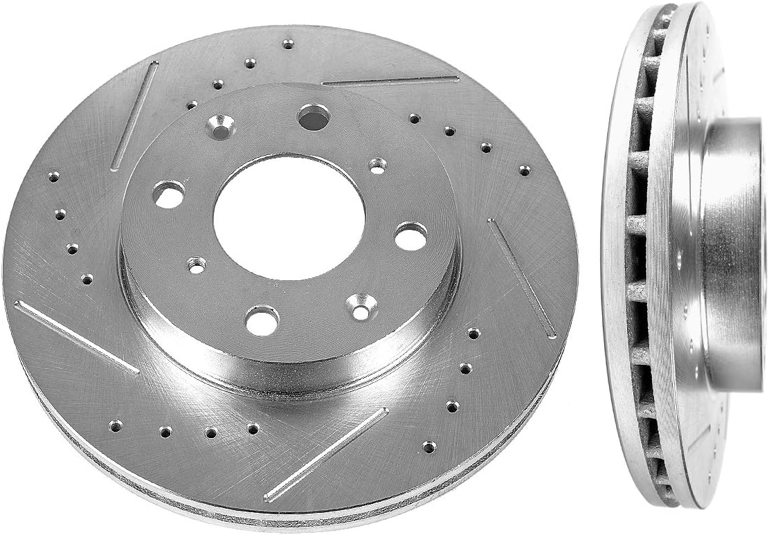 240mm Drilled & Slotted 4 Lug Rotors L712
