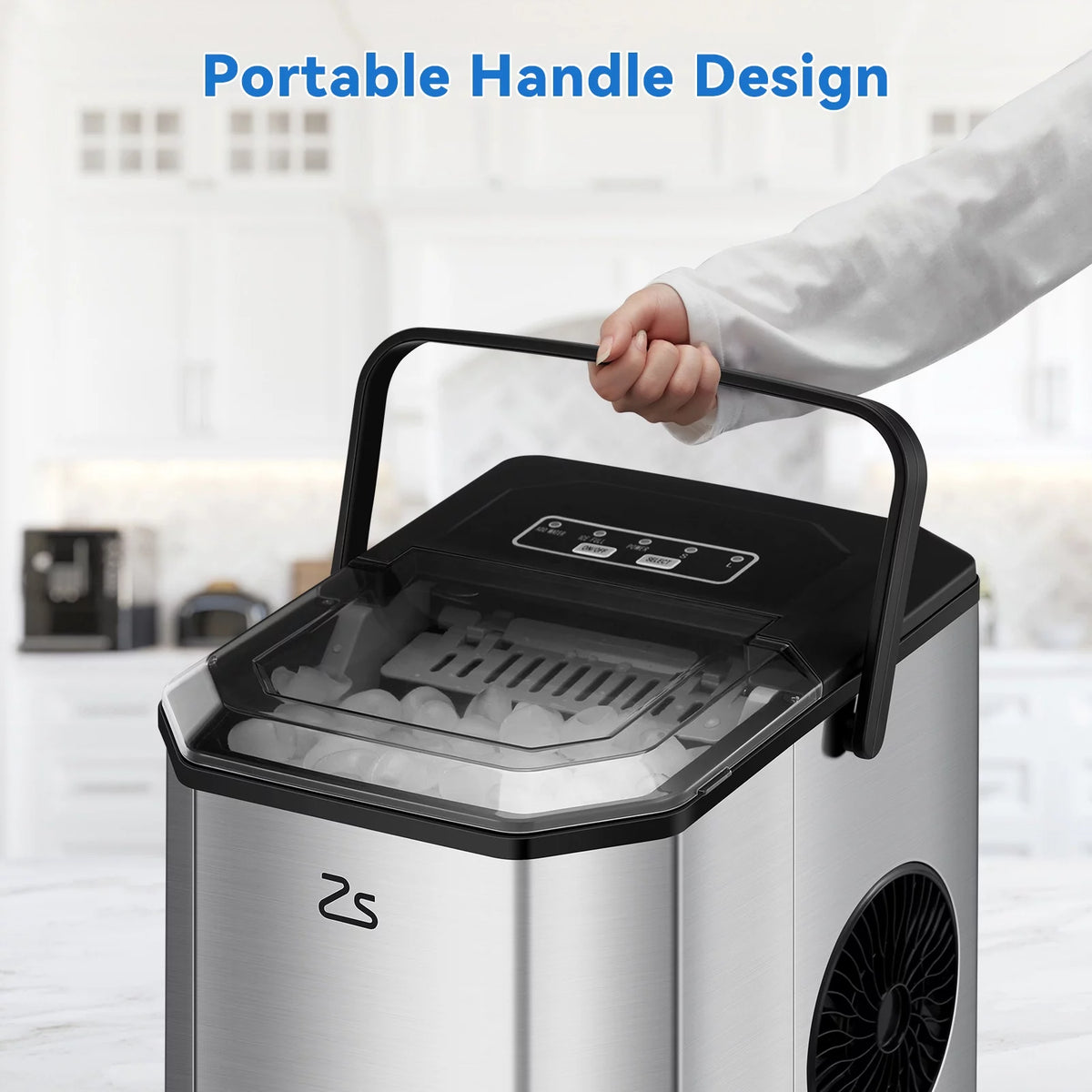 Countertop Nugget Ice Maker with Soft Chewable Pellet Ice U70392
