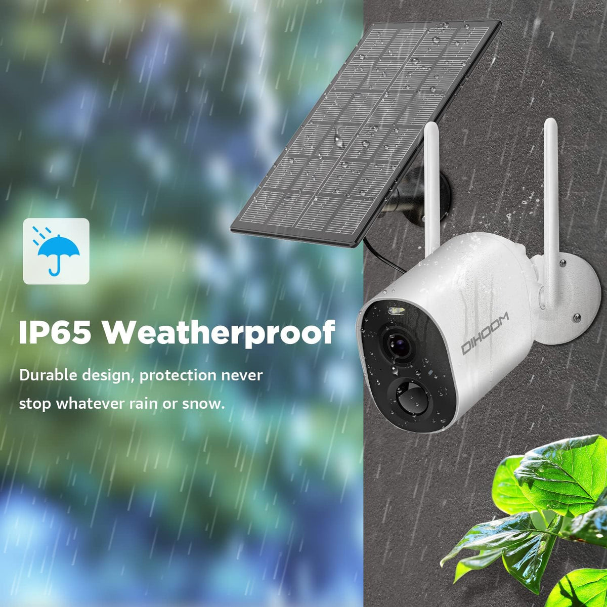 Wireless 1080P Rechargeable Battery Powered Security Camera with Siren Alarm T8504