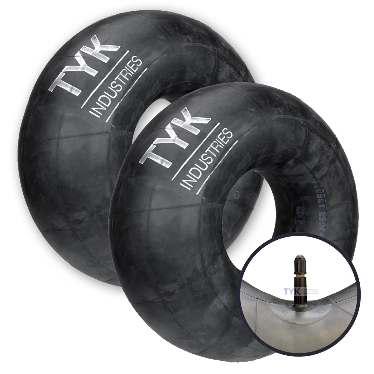 Two 16x6.50-8, 16x7.50-8 Lawn Tire Inner Tubes with TR13 Valve Stems O7912