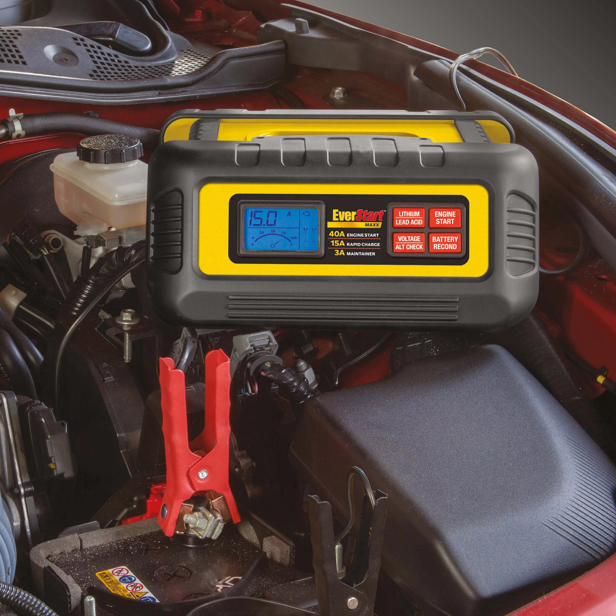 15 Amp Battery Charger and Maintainer with 40 Amp Engine Start I84603