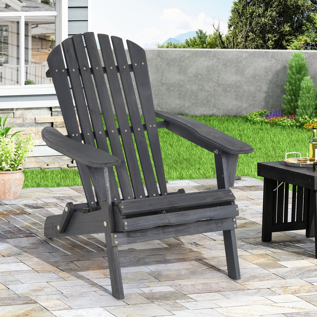 Folding Adirondack Chair Grey K814