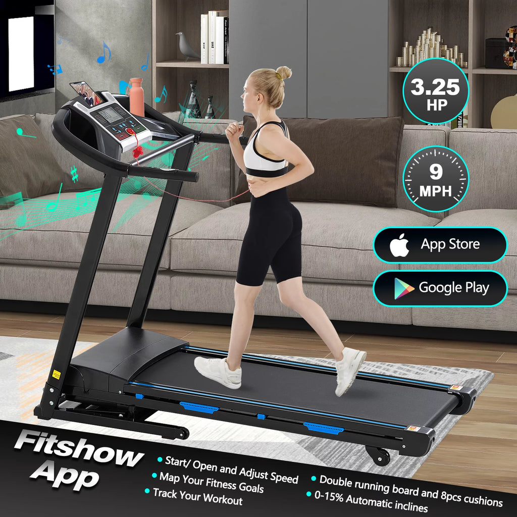 3.5HP Folding Electric Treadmill with Auto Incline G19212