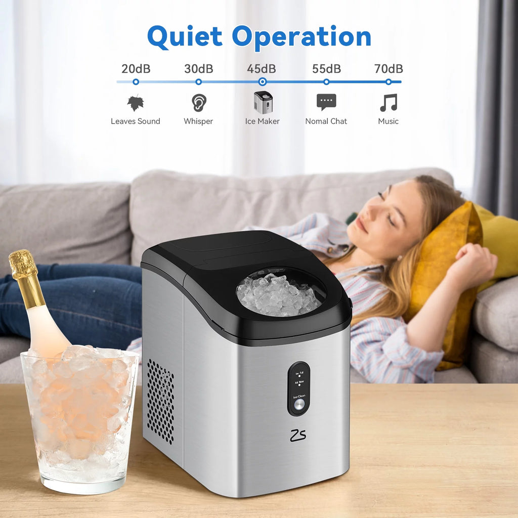 Countertop Nugget Ice Maker with Soft Chewable Pellet Ice U70392