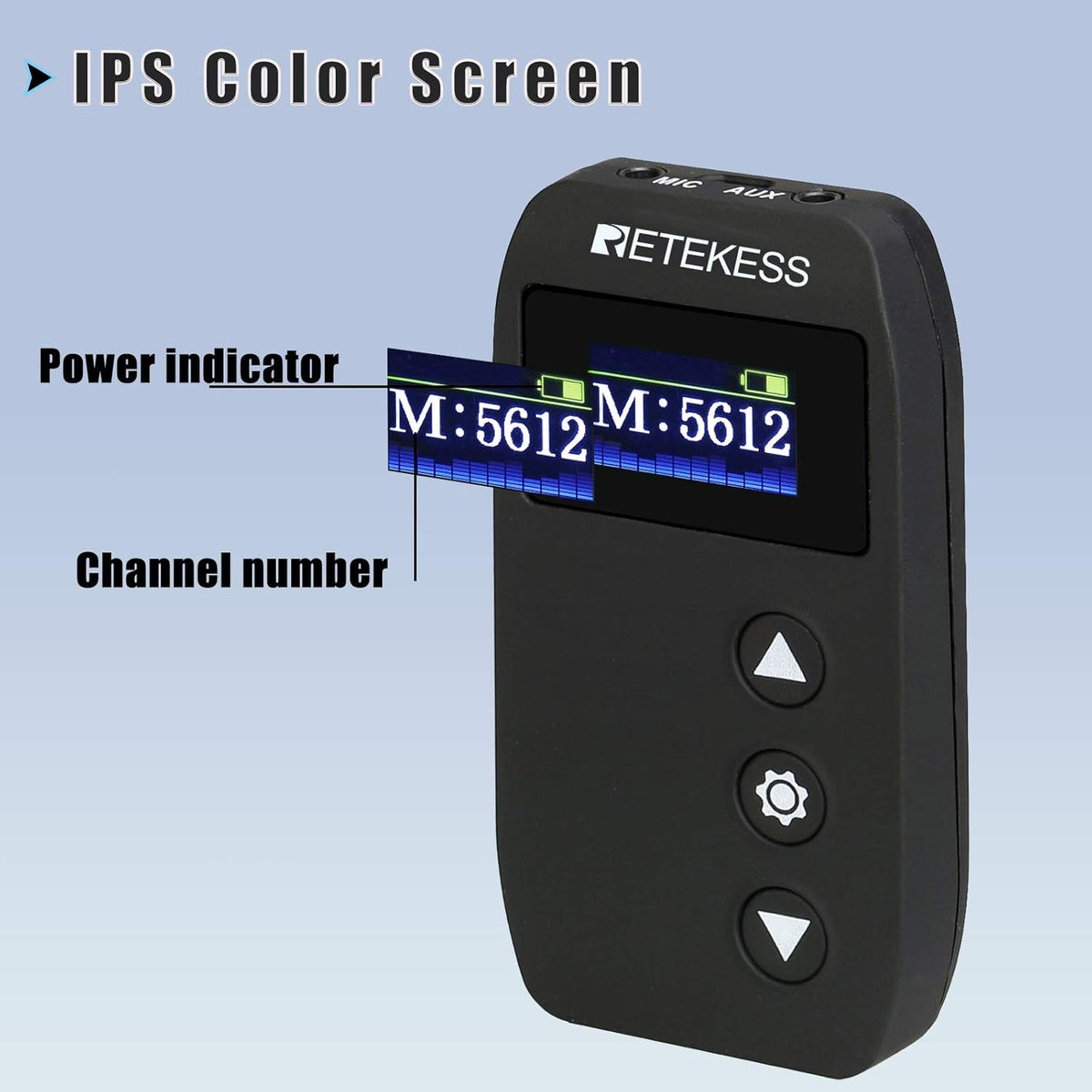 Wireless Tour Guide System with Magnetic Charging, 328ft Long Range, AUX MIC Dual Input I471