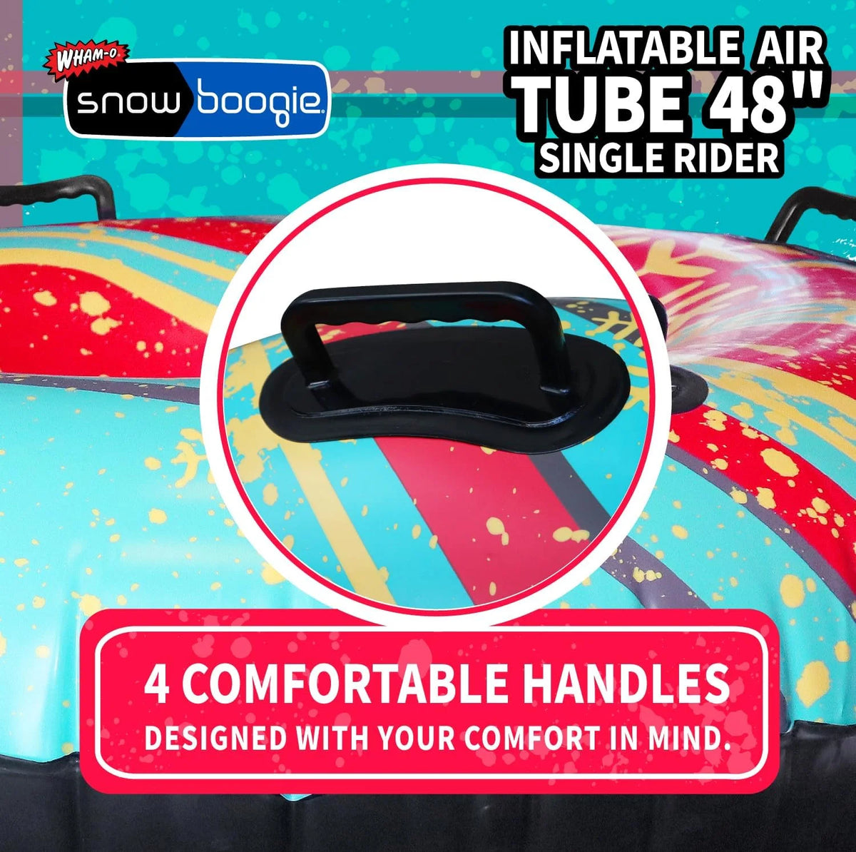 Inflatable Snow Sled with Soft Handles V19733
