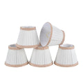 Creme Pleated Empire Lamp Shade 5-Pack V67751