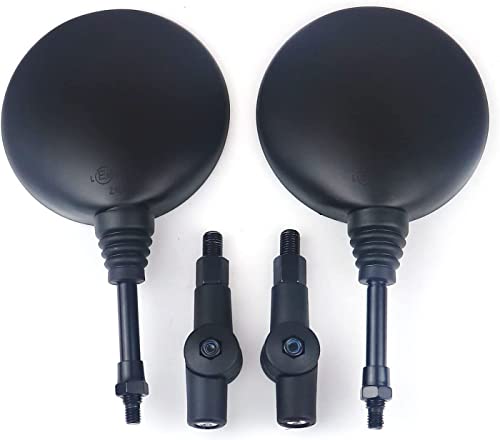 10mm Motorcycle Folding Round Rearview Mirrors S662