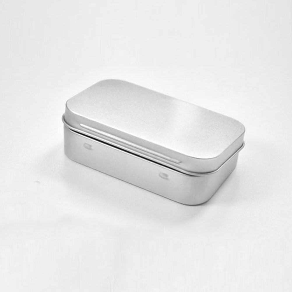 8 PCS Storage Bins with Lids Silver C456