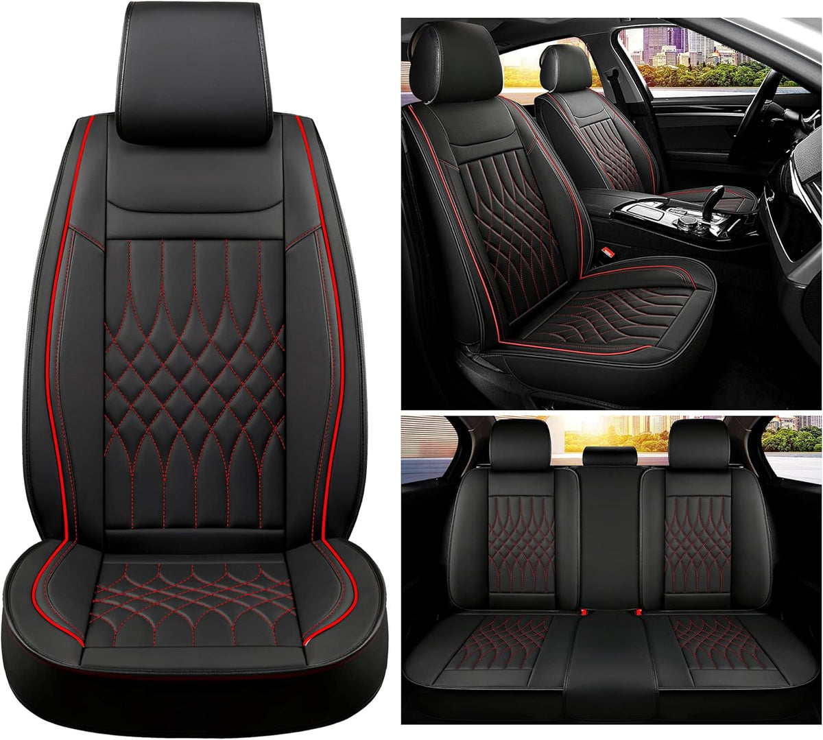 Leather Car Seat Covers Full Set C733