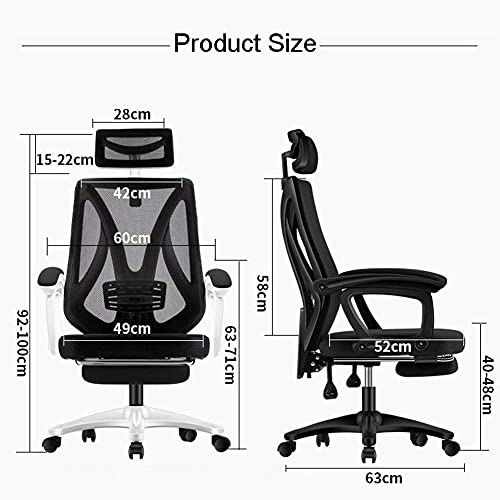 White Frame Green Net Gaming Racing Chair with High Back I9621