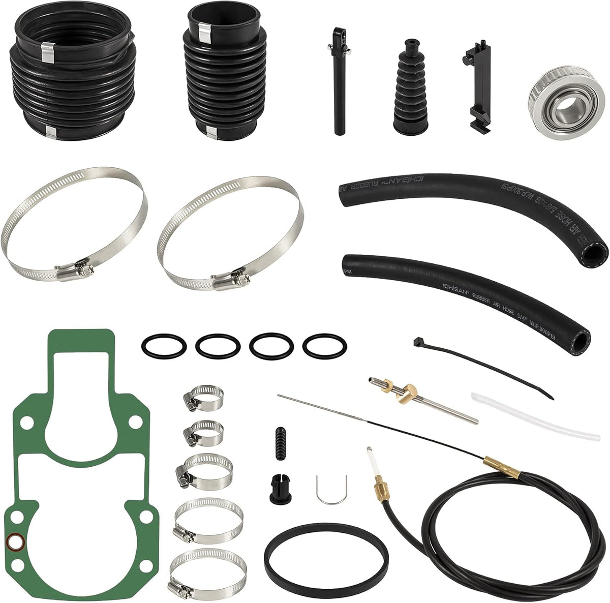 Transom Bellows Repair Reseal Kit with Lower Shift Cable C186605