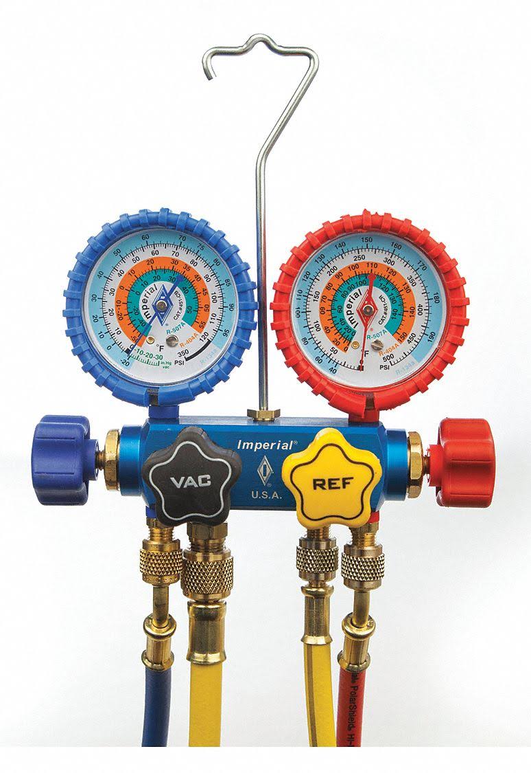 Mechanical Manifold Gauge Set, 4-Valve M5125