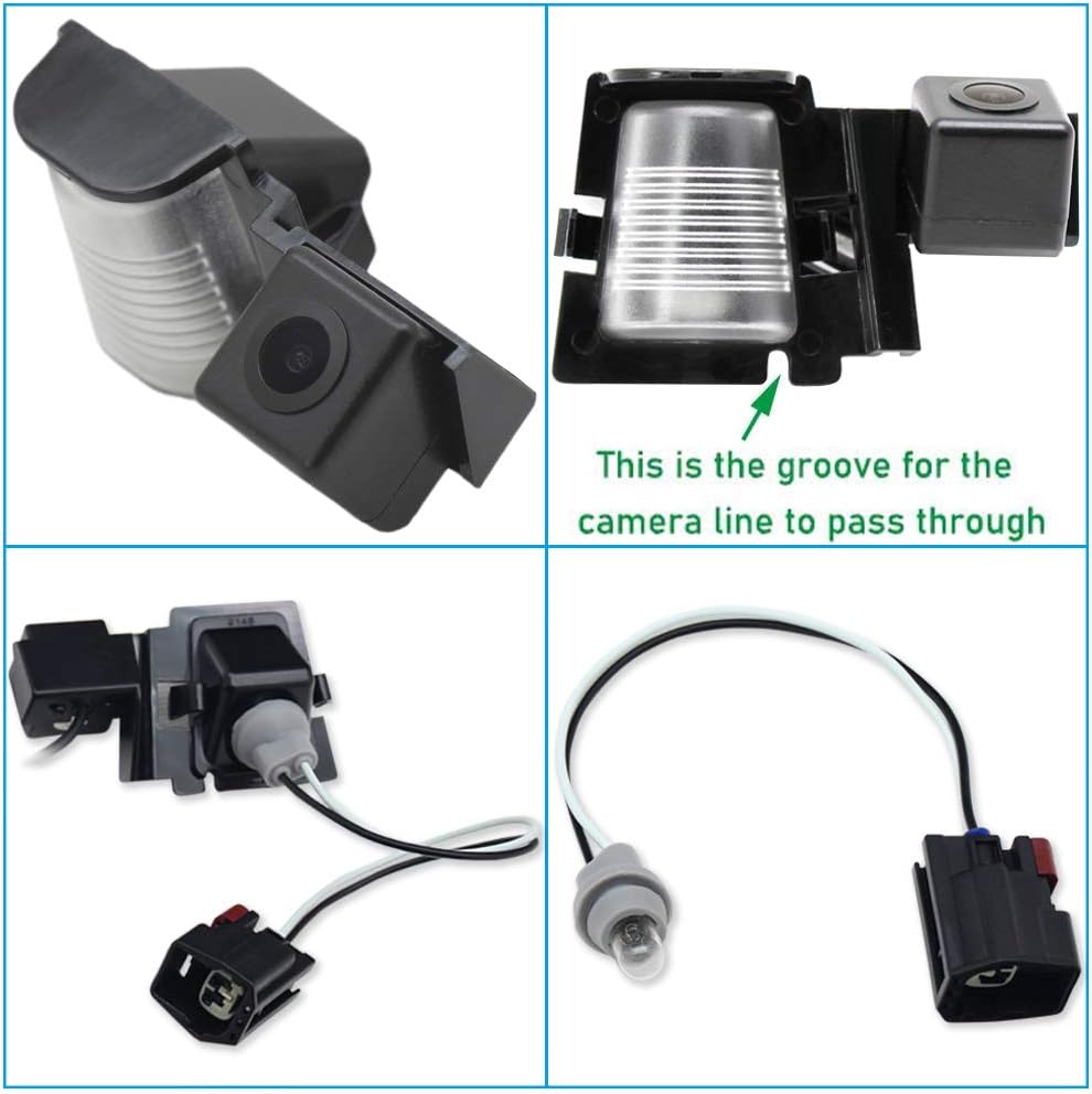 Rear View Reverse Camera Kit for Jeep Wrangler JK Unlimited Pack of 2 P251800