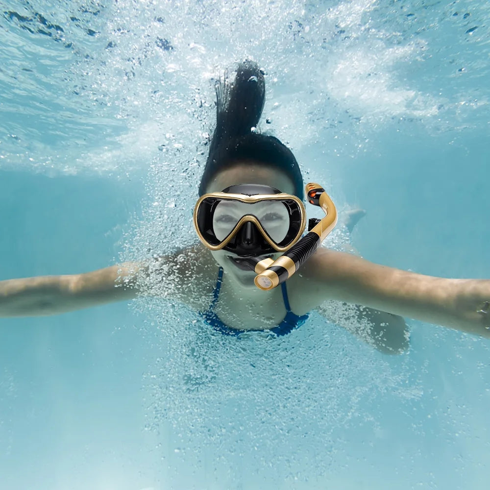 Leakproof Snorkel Set with Dry Snorkel Tube Q607066