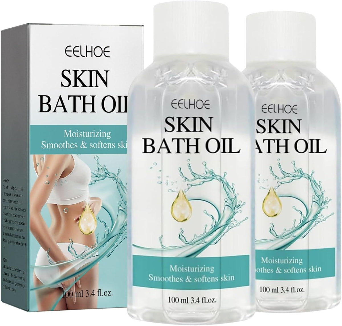 2PCS Skin Bath Oil V6608