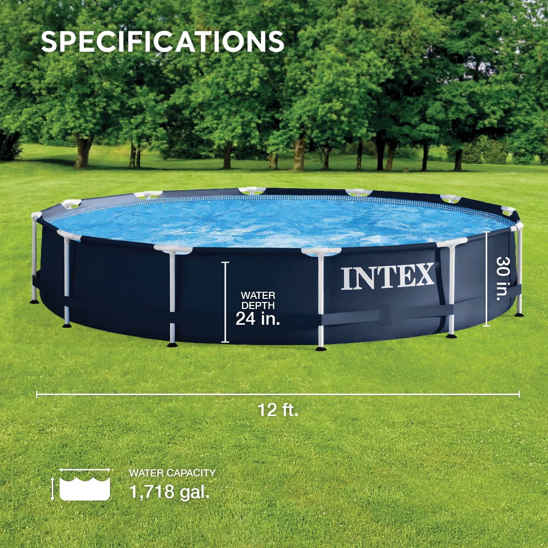 Metal Frame Above Ground Swimming Pool with Pump I448150