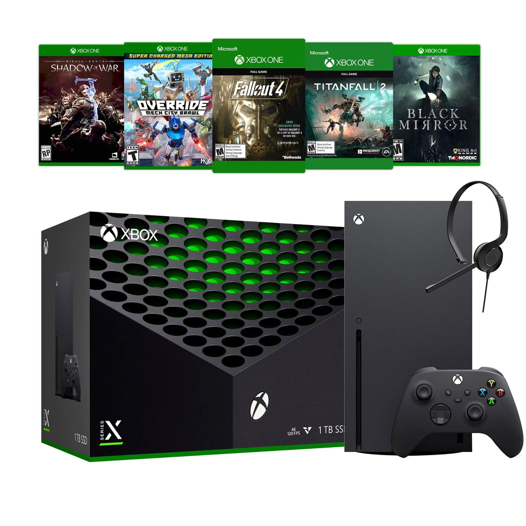 Xbox Series X 1TB SSD Console Bundle with Five Games and Chat Headset F8687