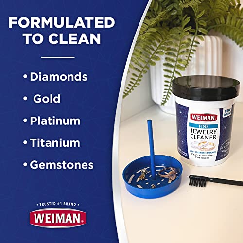 Fine Jewelry Cleaner Liquid with Cleaning Brush, 6 Oz K187198