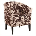 Barrel Chair in Animal Print D118