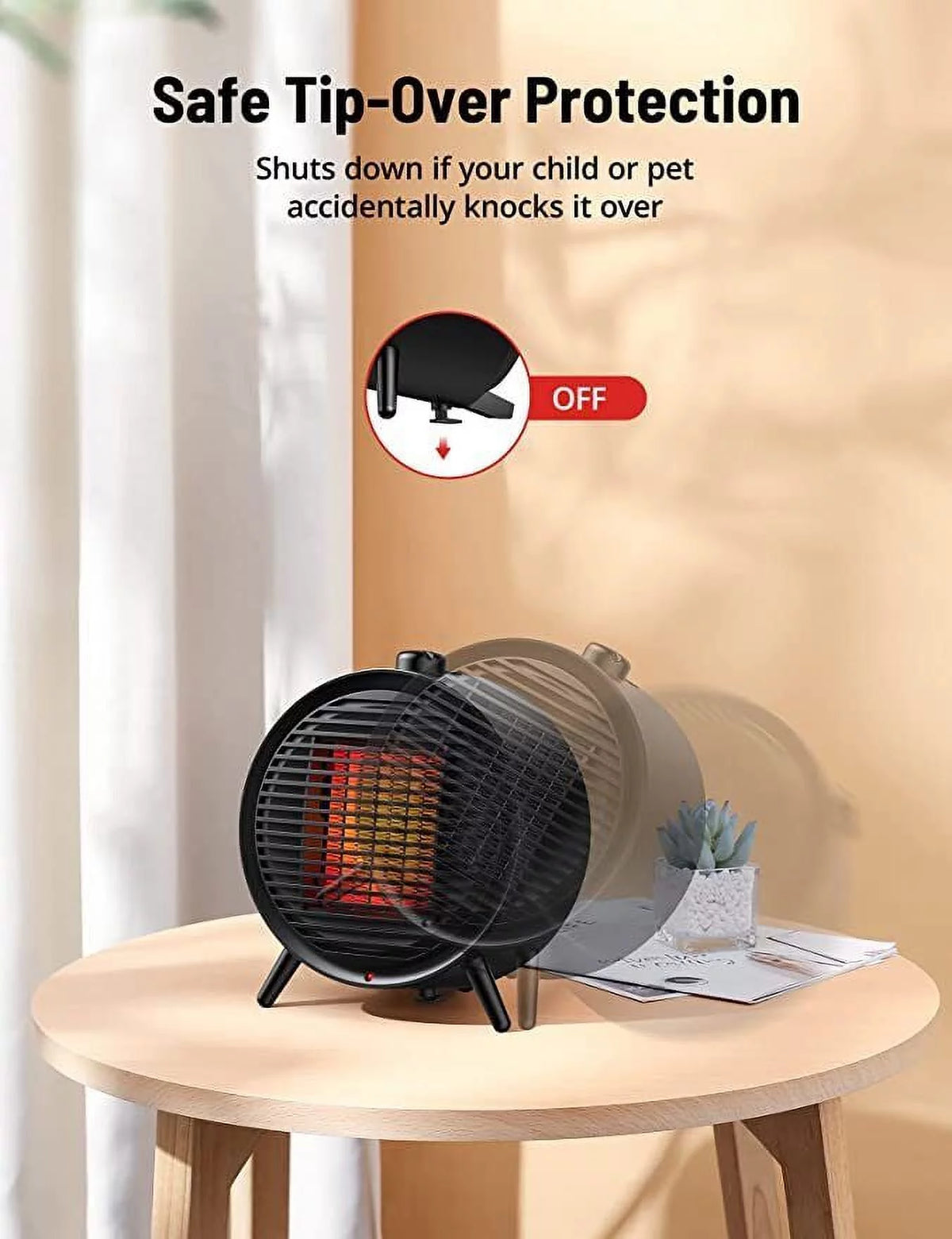 1500W Portable Electric Space Heater X4132