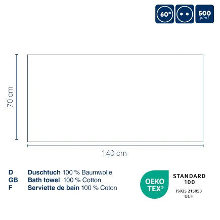 Smoke Blue Bath Towel B946699