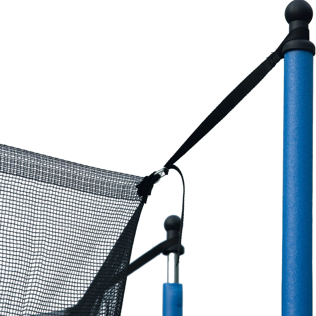 14ft Trampoline with Basketball Hoop and Safety Enclosure Net Y3175