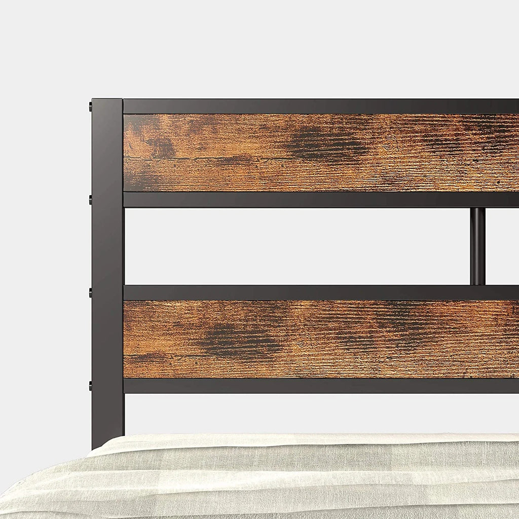 Queen Metal Bed Frame with Headboard J18830