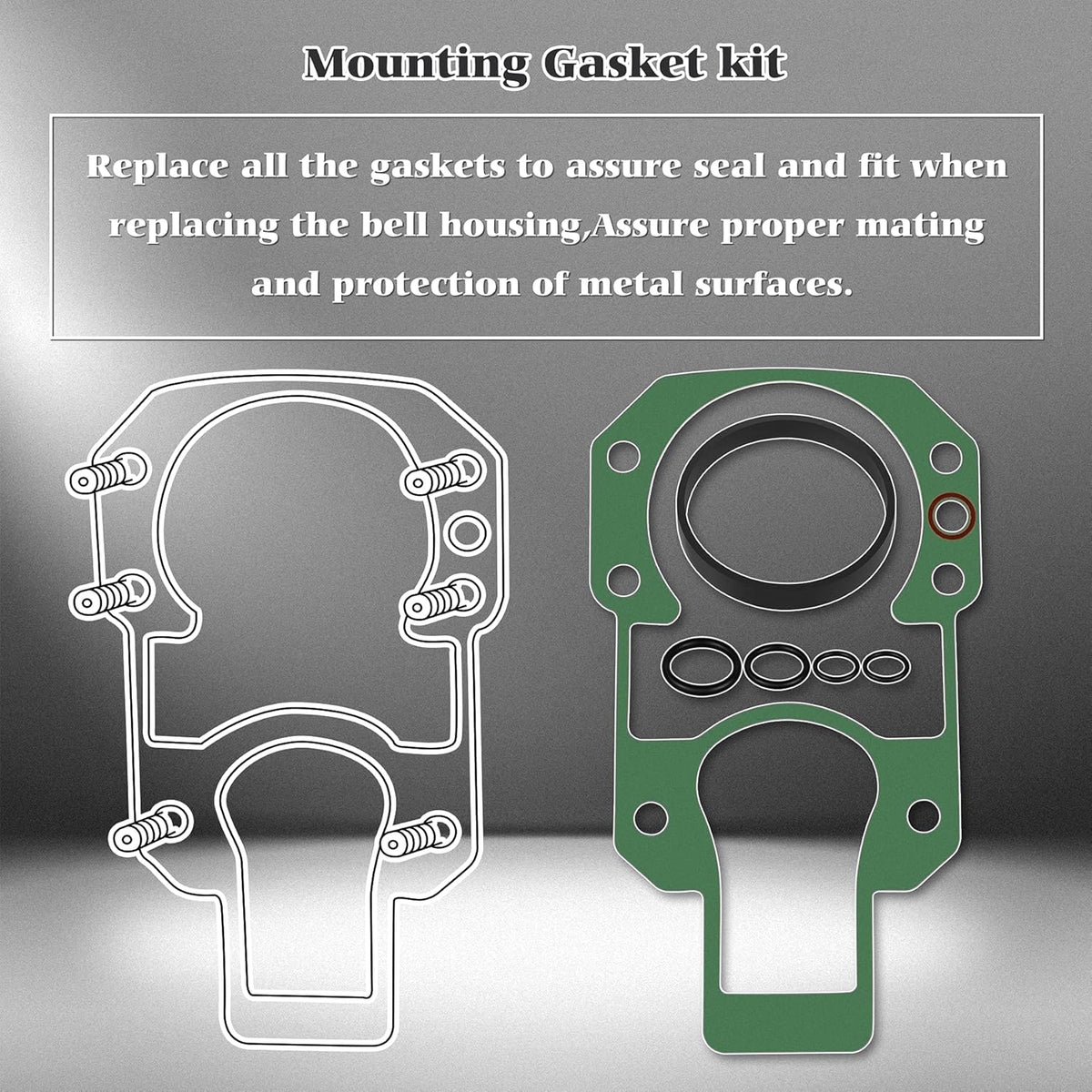 Transom Bellows Repair Reseal Kit with Lower Shift Cable C186605