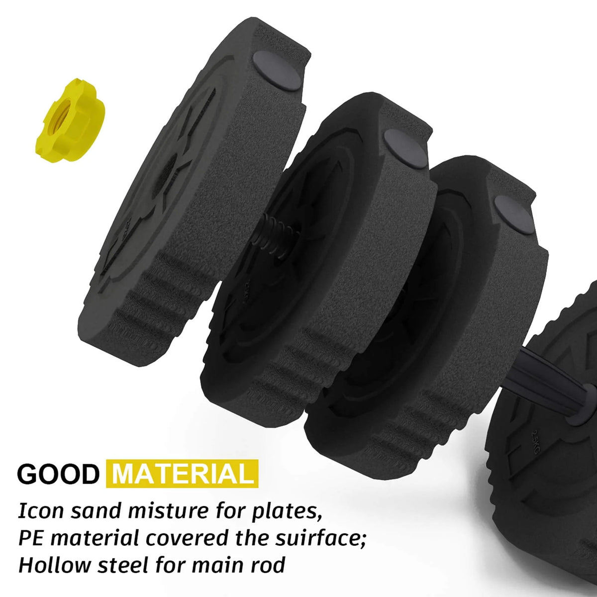 55 lbs Adjustable Dumbbell Weight Set C910