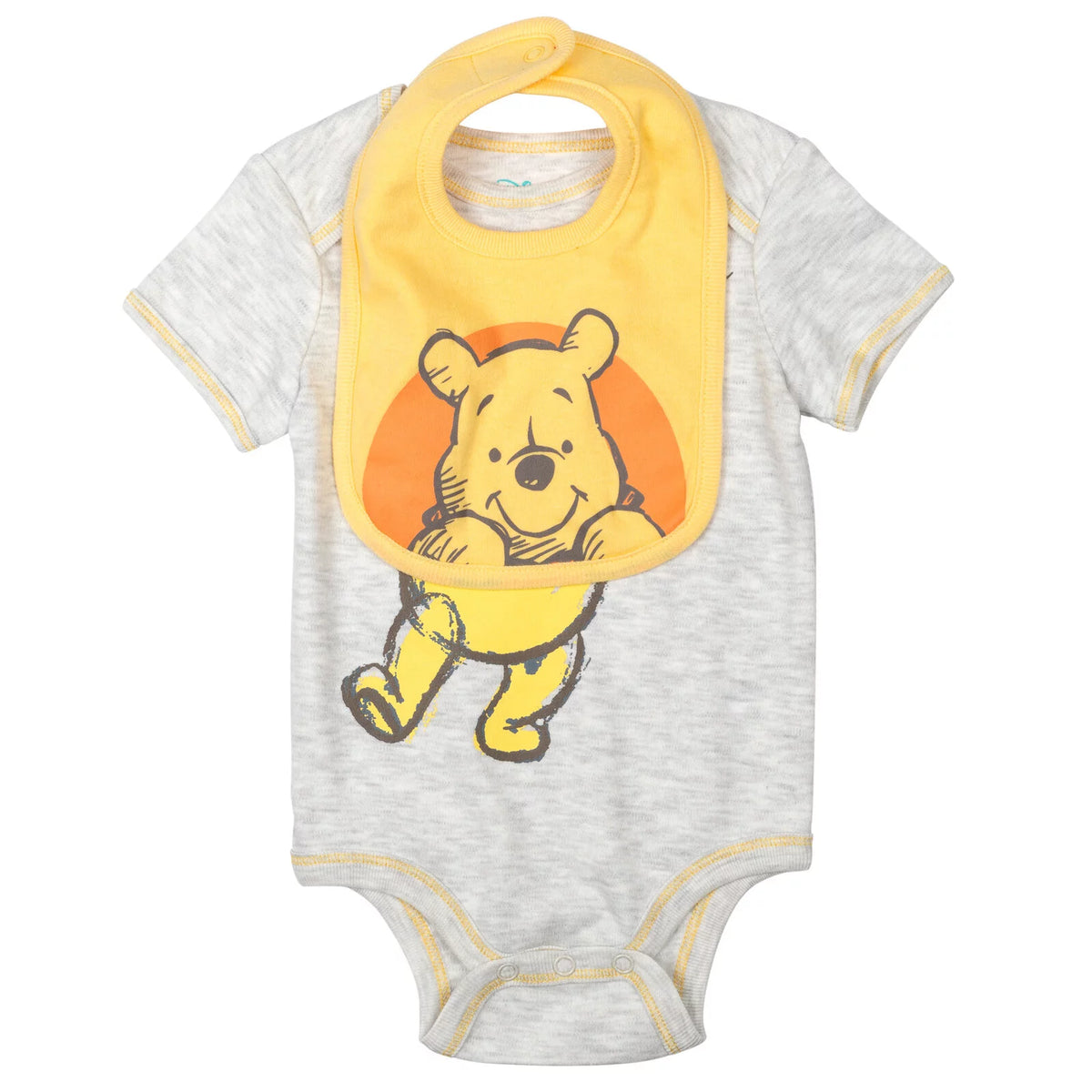 Newborn Baby Boys Bodysuit Pants Bib and Hat 4 Piece Outfit Set A647