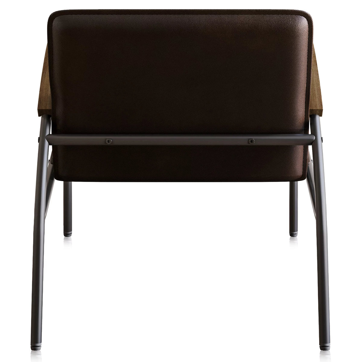 Brown Faux Leather Accent Chair X362
