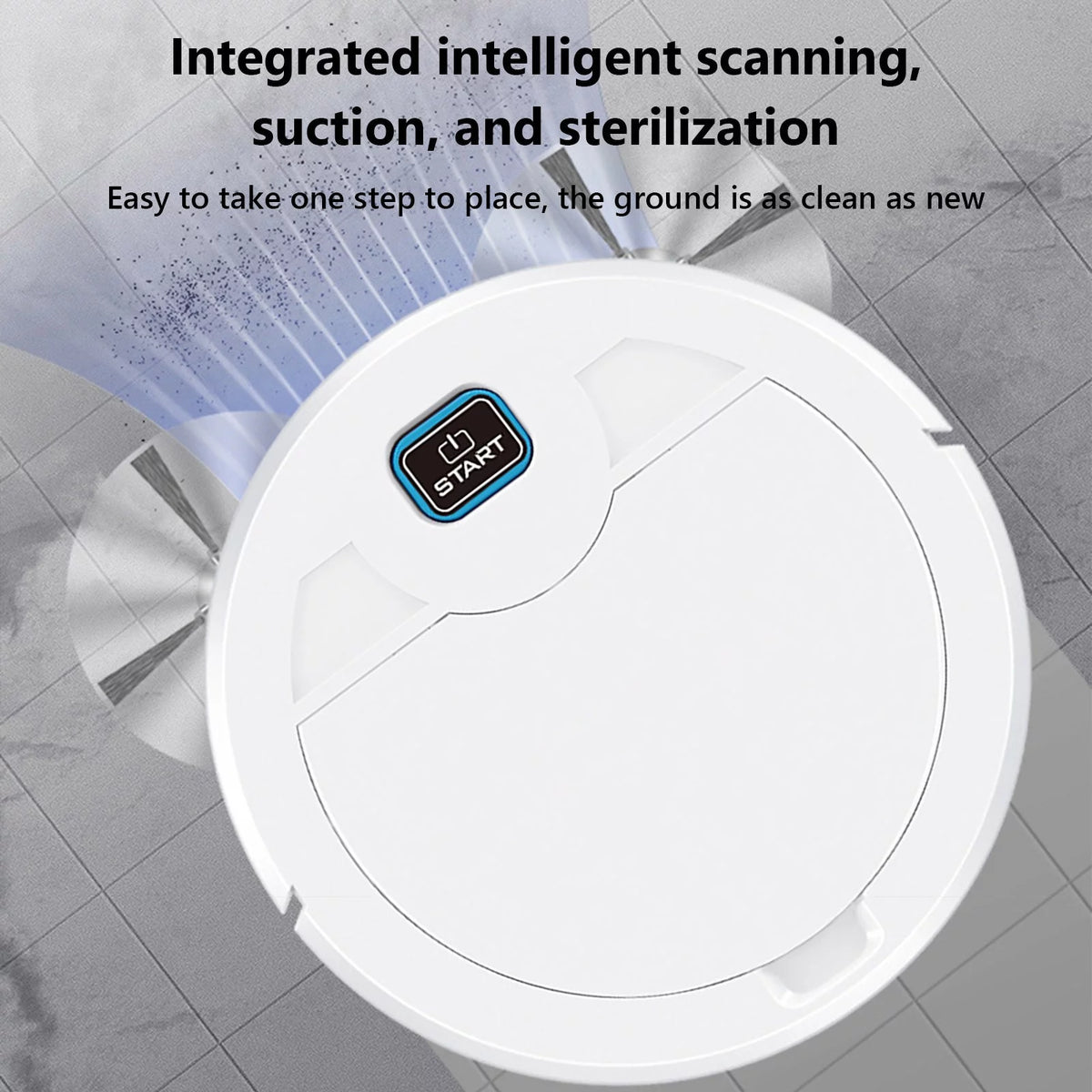 Black 3 In 1 Robotic Vacuum Cleaner P82289