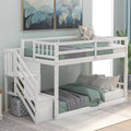 White Twin Loft Bed M34709