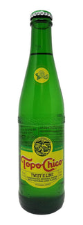 12 fl oz (355mL) Carbonated Natural Mineral Water with Natural Lime Flavor (24 Glass Bottles) C550217