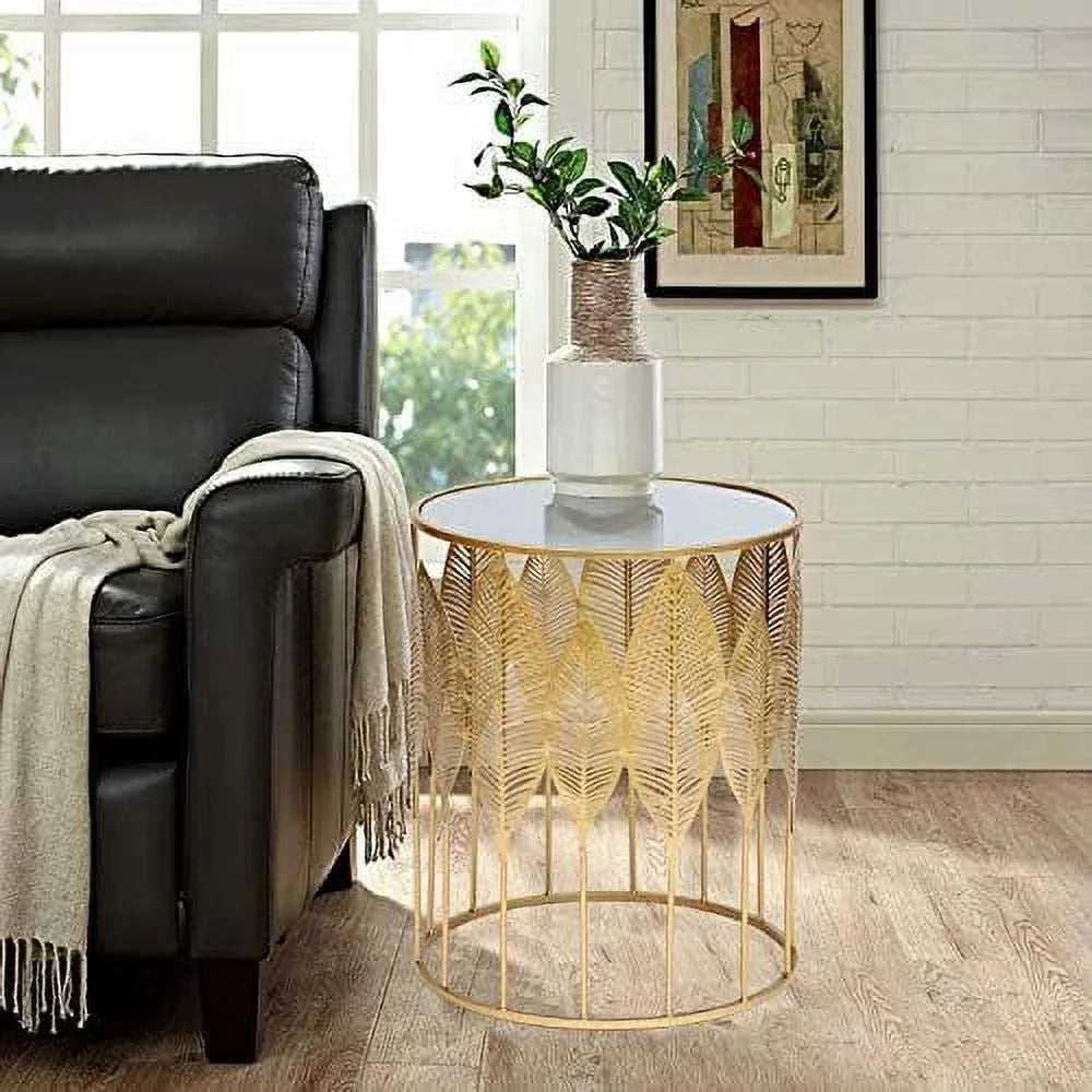 Gold Accent Metal Nesting Side Tables W147