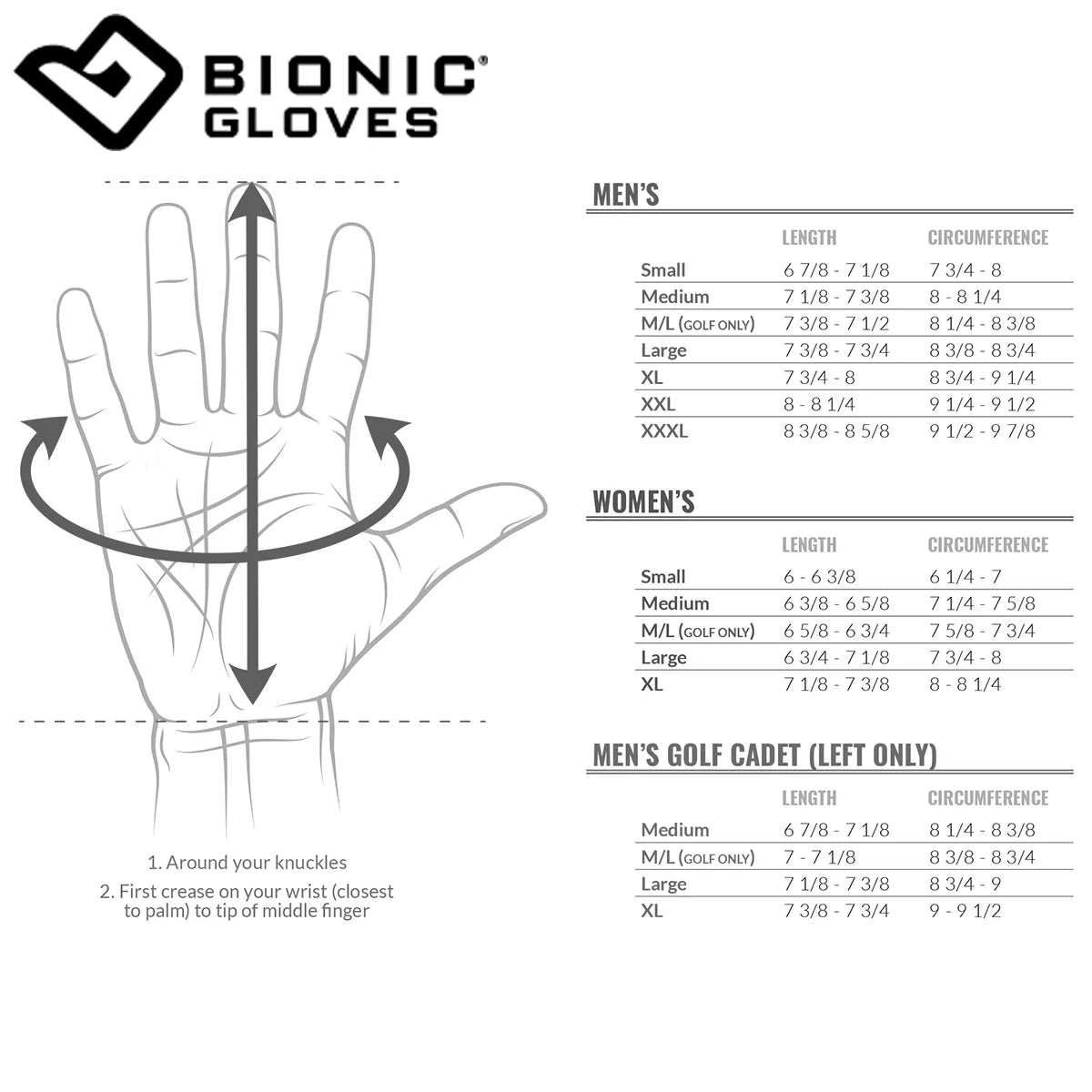 White XL Golf Glove Z301189