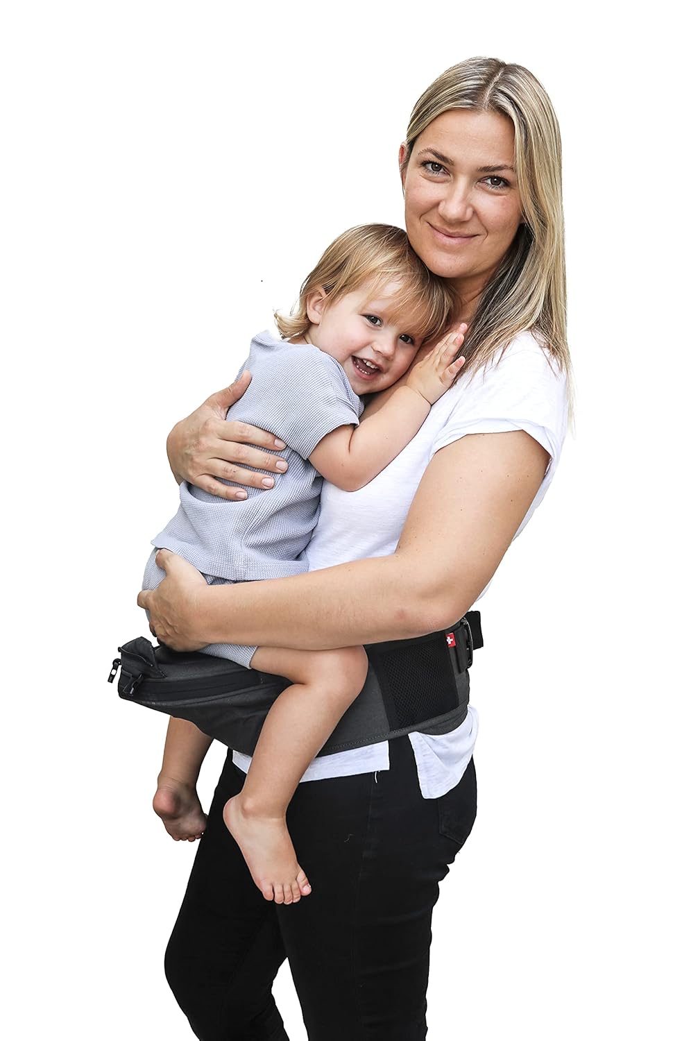 Hip Seat Baby Carrier with Adjustable Waist Belt (Charcoal Grey) S853