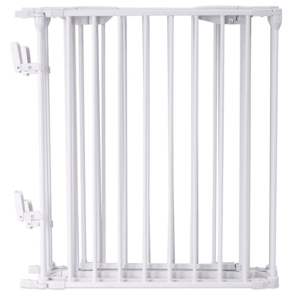 White 6 Panel Metal Playpen Barrier Z996532