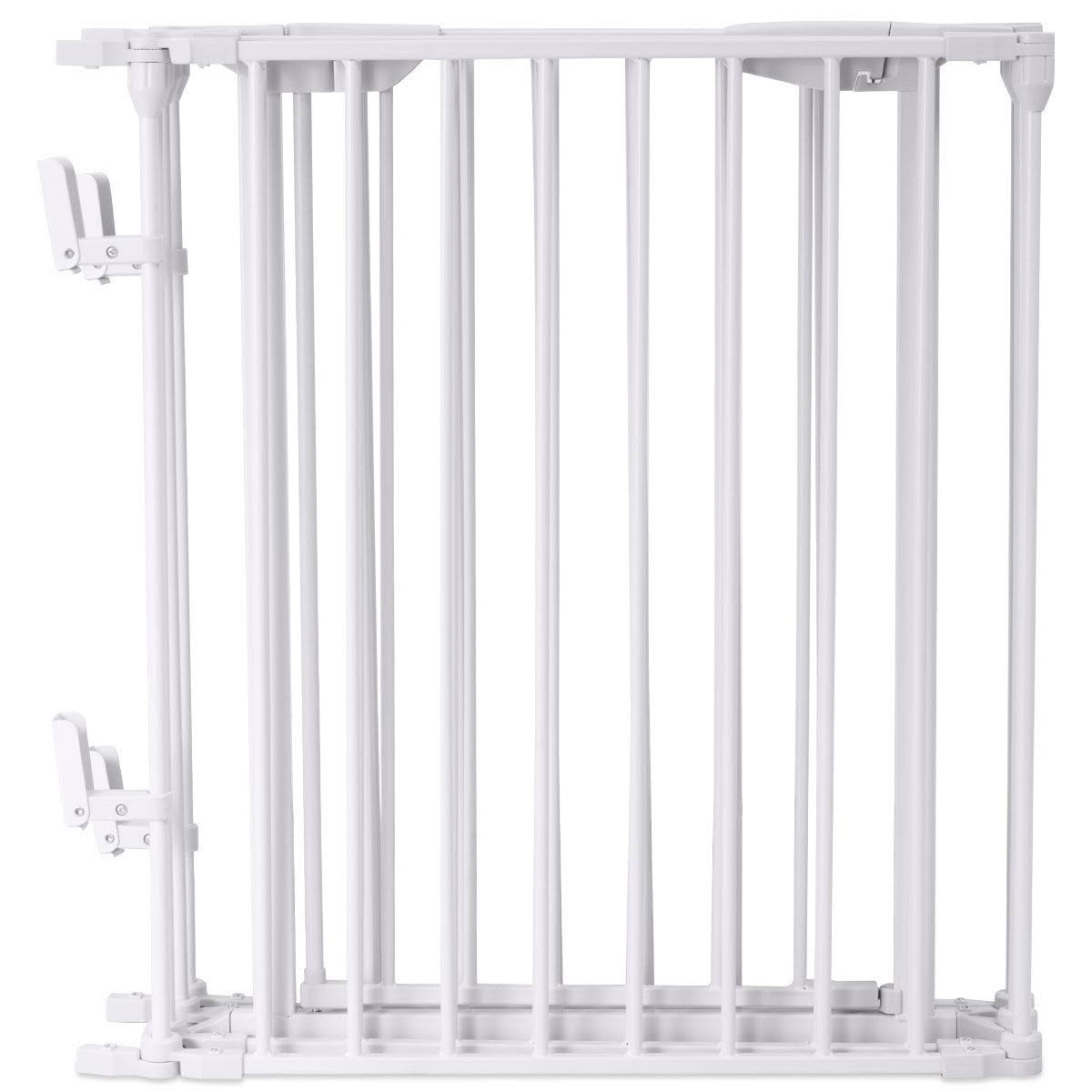 White 6 Panel Metal Playpen Barrier Z996532