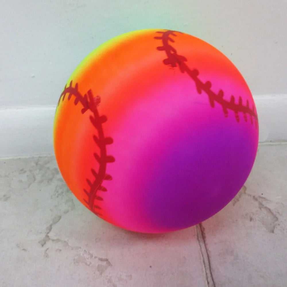 Rainbow PVC Inflatable Beach Football E426