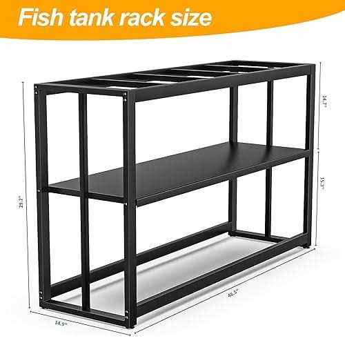 55-75 Gallon Fish Tank Stand with Storage Shelf O35696