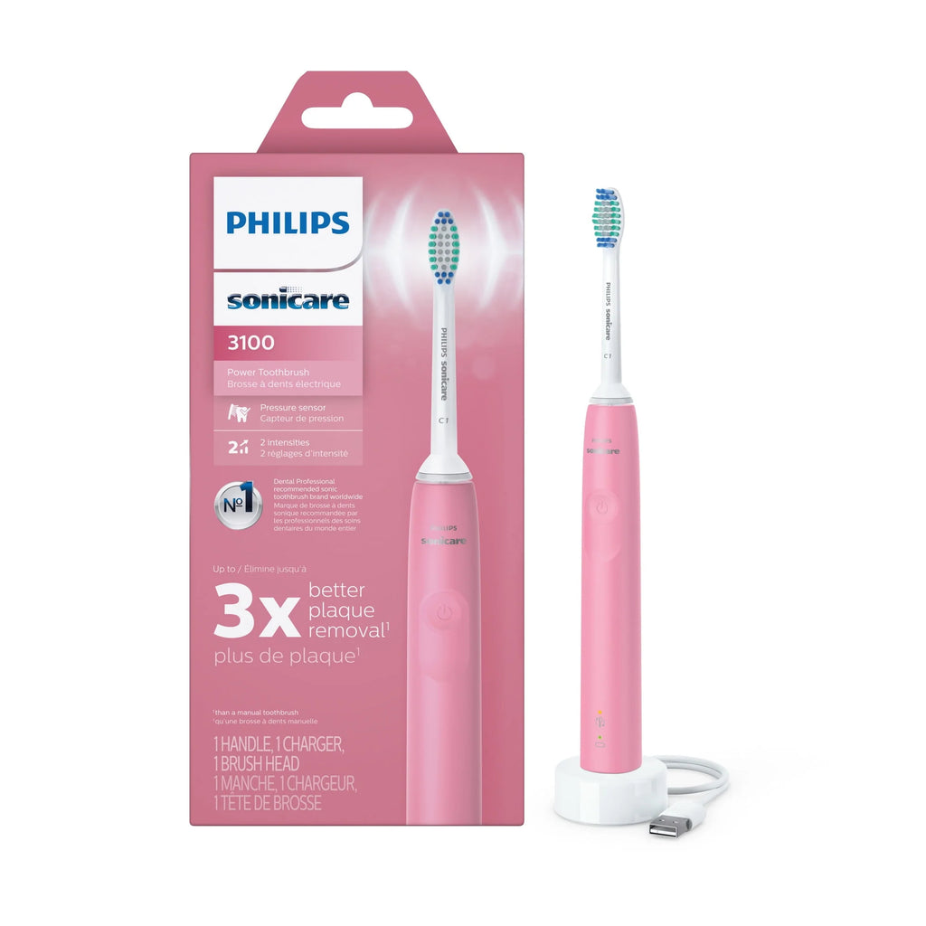 Rechargeable Electric Toothbrush with Pressure Sensor, Black J669902
