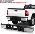 Chrome Steel Complete Rear Step Bumper Assembly Y101