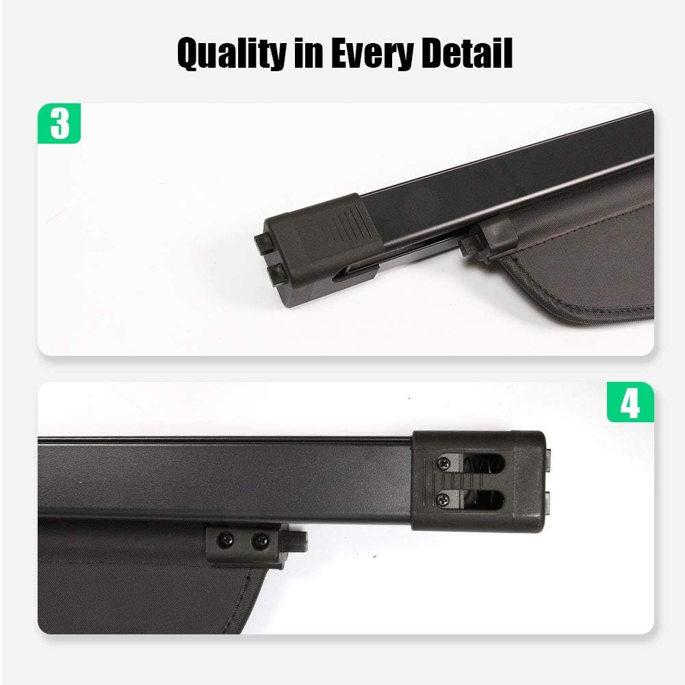 Black Retractable Cargo Cover I4641