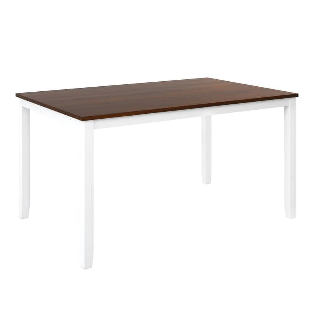 6 Piece Wooden Dining Table Set with 4 Chairs and Bench G986