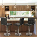 Black Swivel Adjustable Height Bar Stool B405
